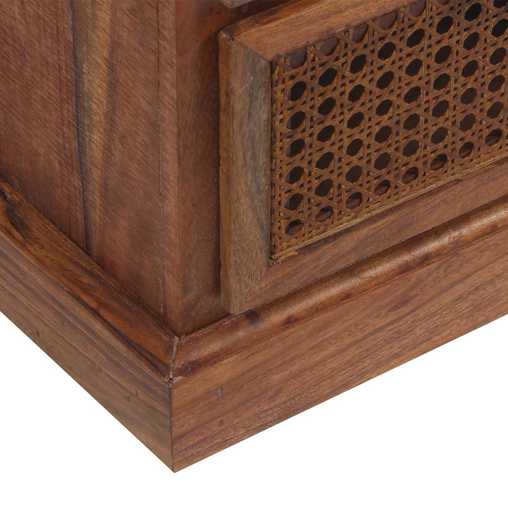 Marisol Acacia Wood 8 Drawer Chest Cognac Finish