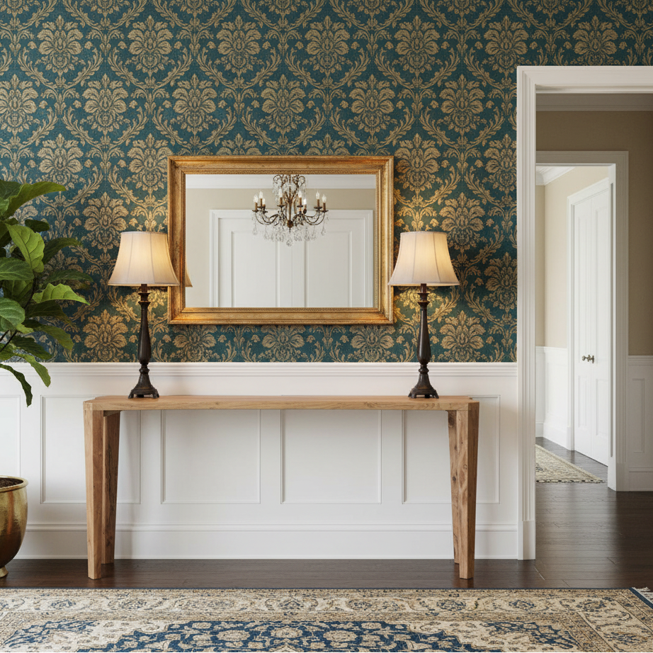 Mehana Acacia Wood Console Table