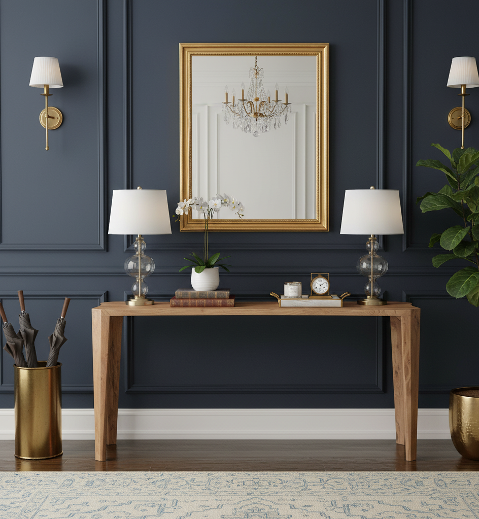 Mehana Acacia Wood Console Table