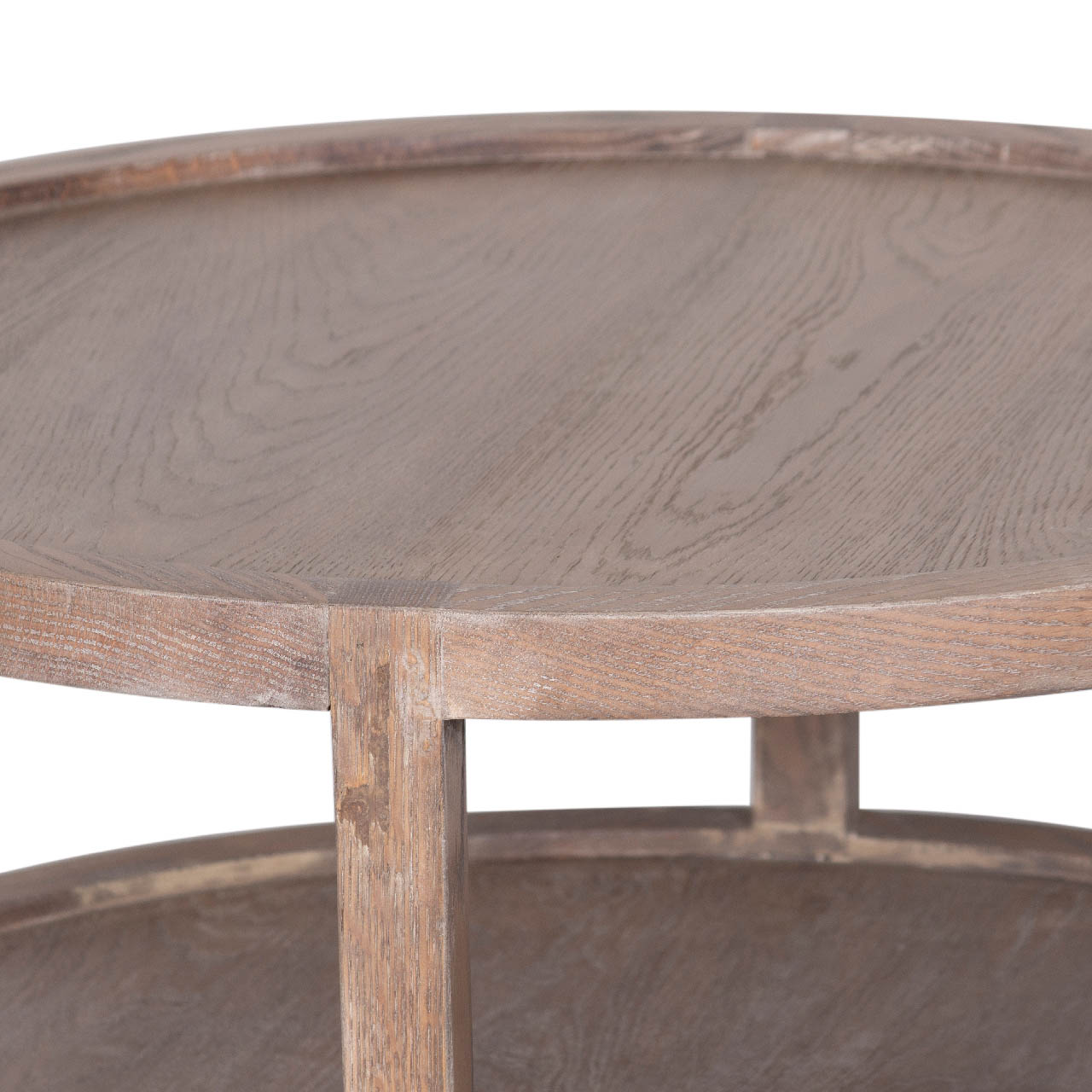 Mersing Oak Wood Round Coffee Table