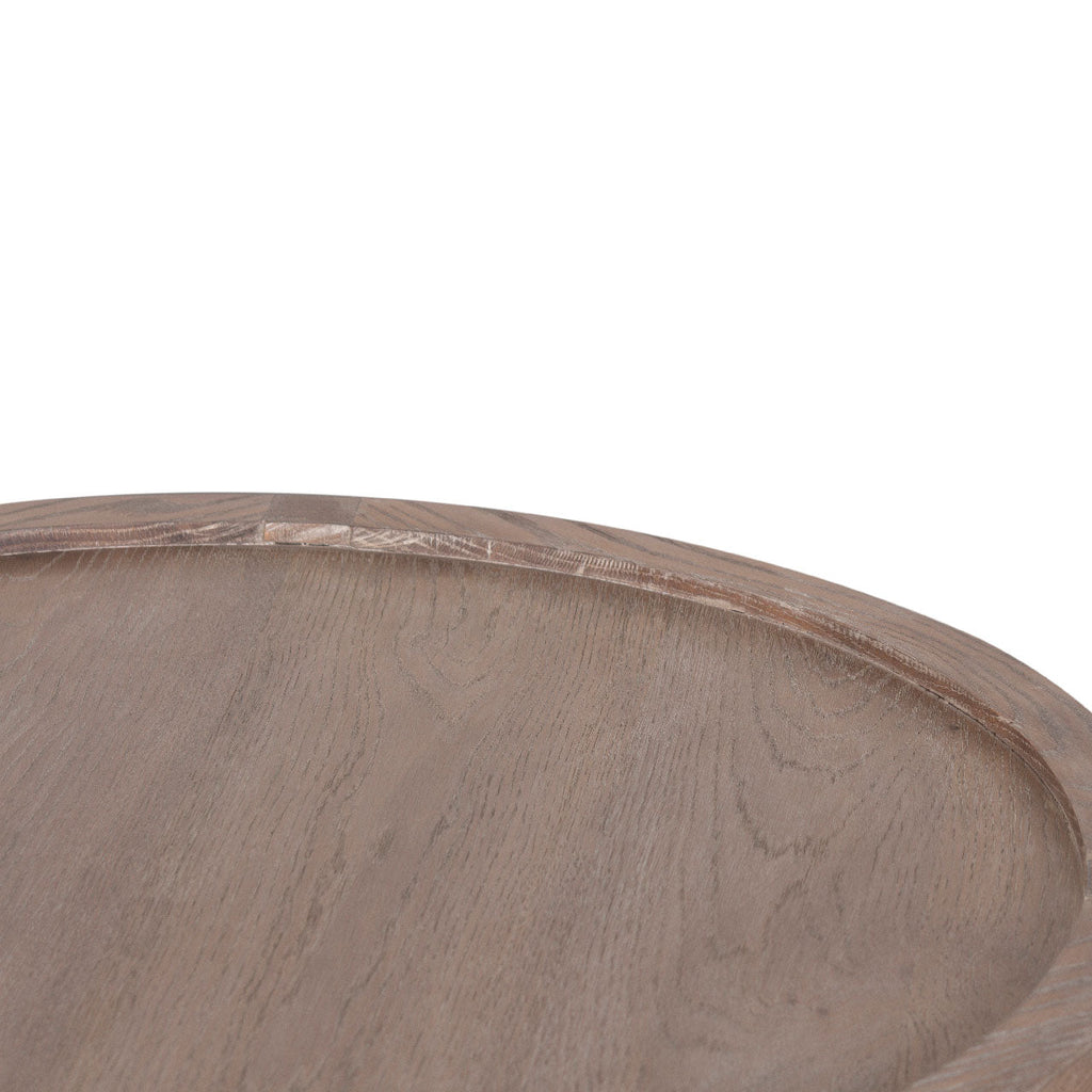 Mersing Oak Wood Round Coffee Table