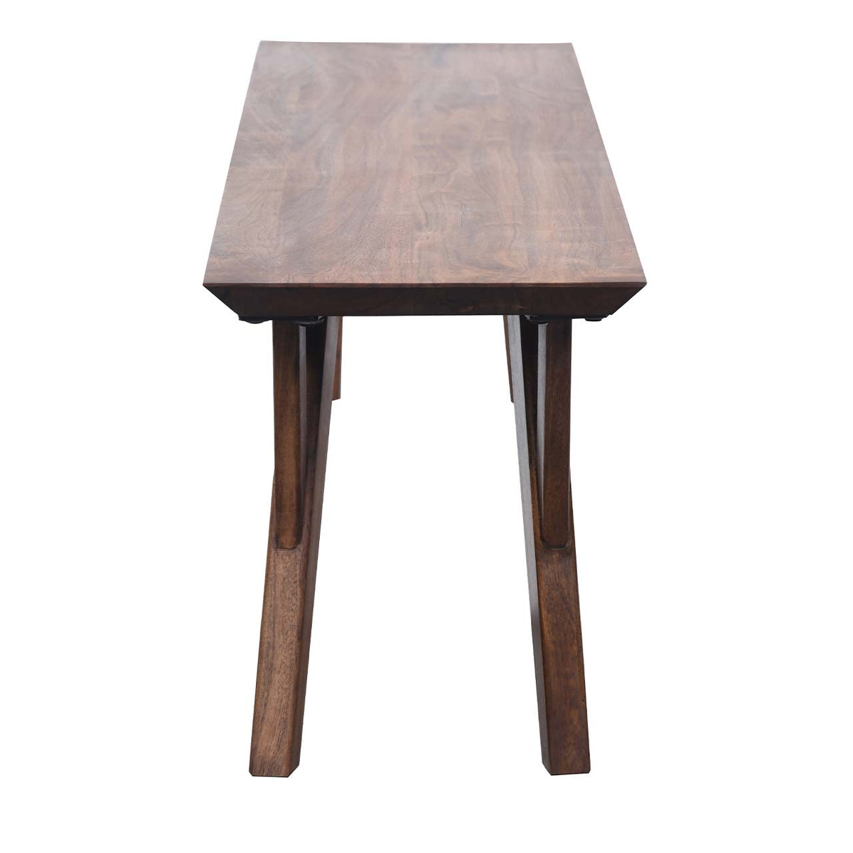 Mid Century Mango Wood Dining Bench