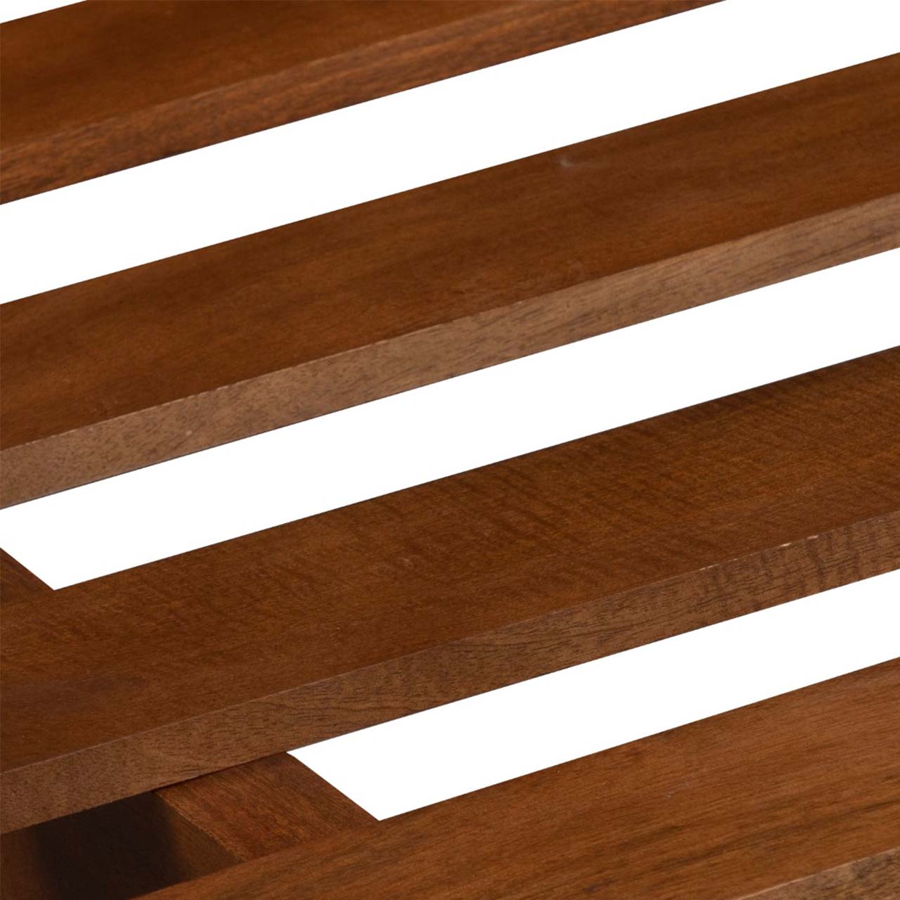 Mid Century Mango Wood King Bed - Cognac