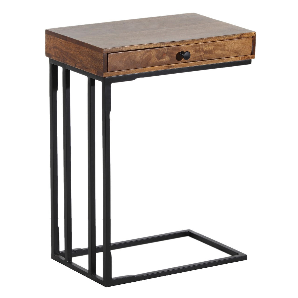 Minsak Mango Wood Metal C Table