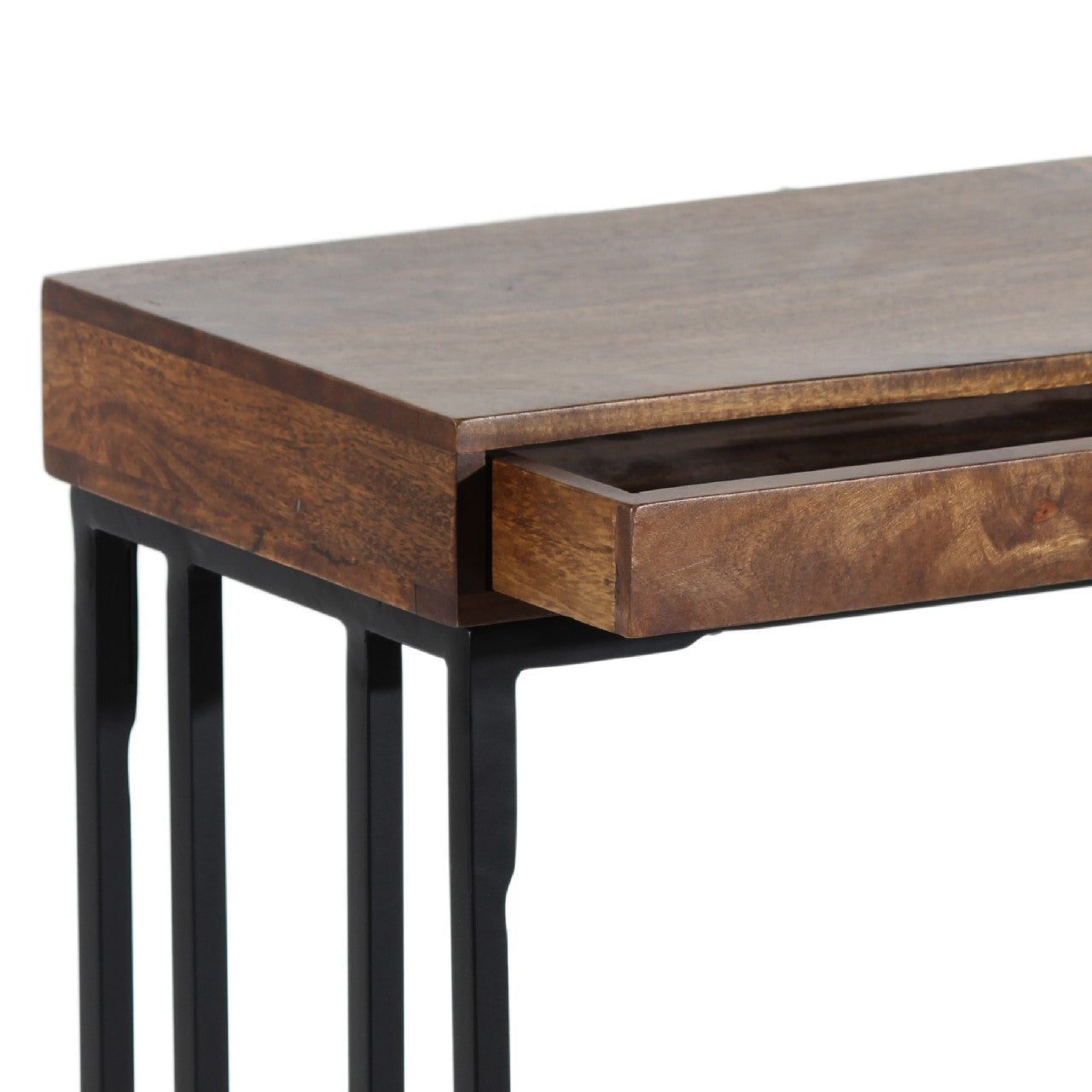 Minsak Mango Wood Metal C Table