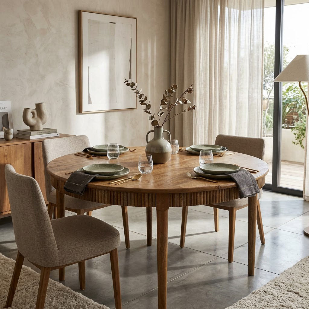 Moldova Round Dining Table Large