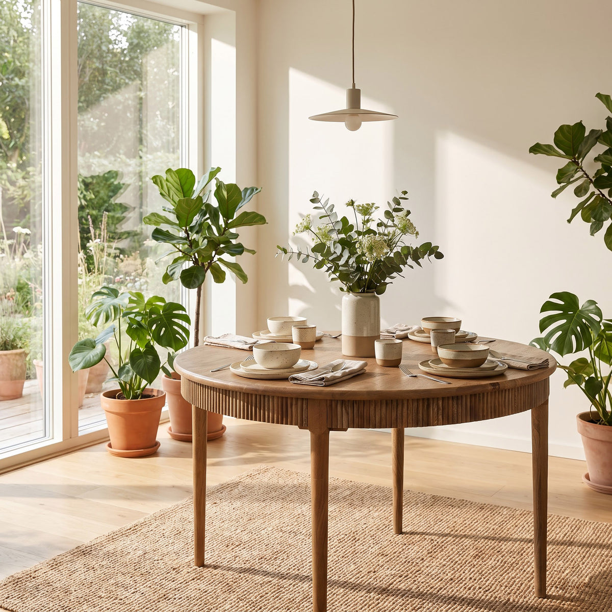 Moldova Mango Wood Dining Table Small