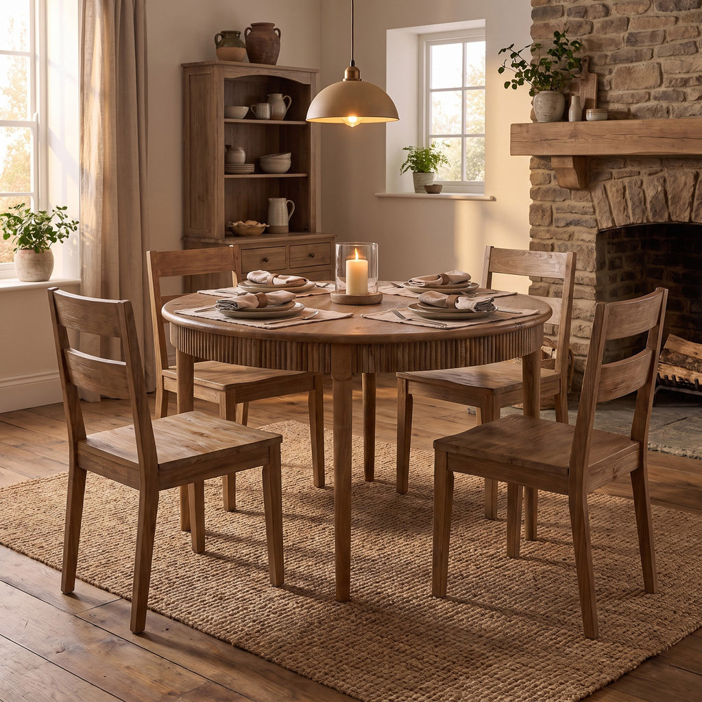 Moldova Mango Wood Dining Table Small