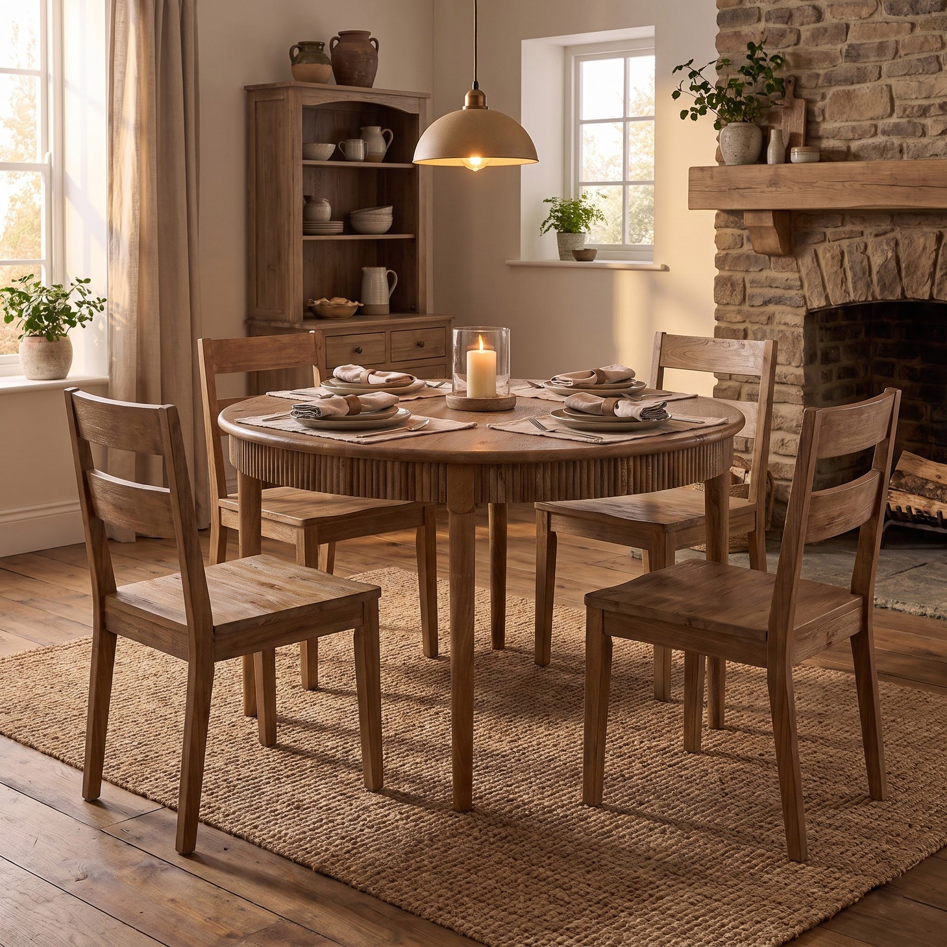 Moldova Mango Wood Dining Table Small