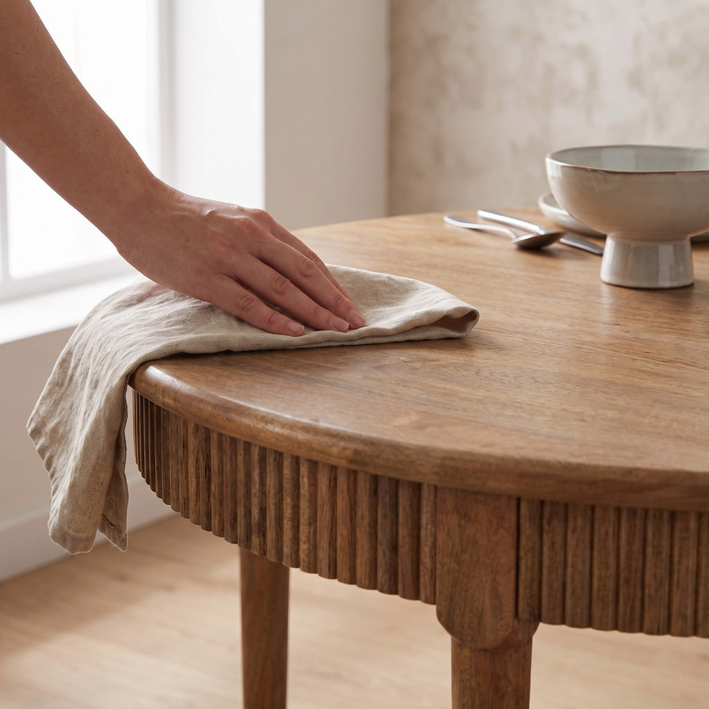 Moldova Mango Wood Dining Table Small