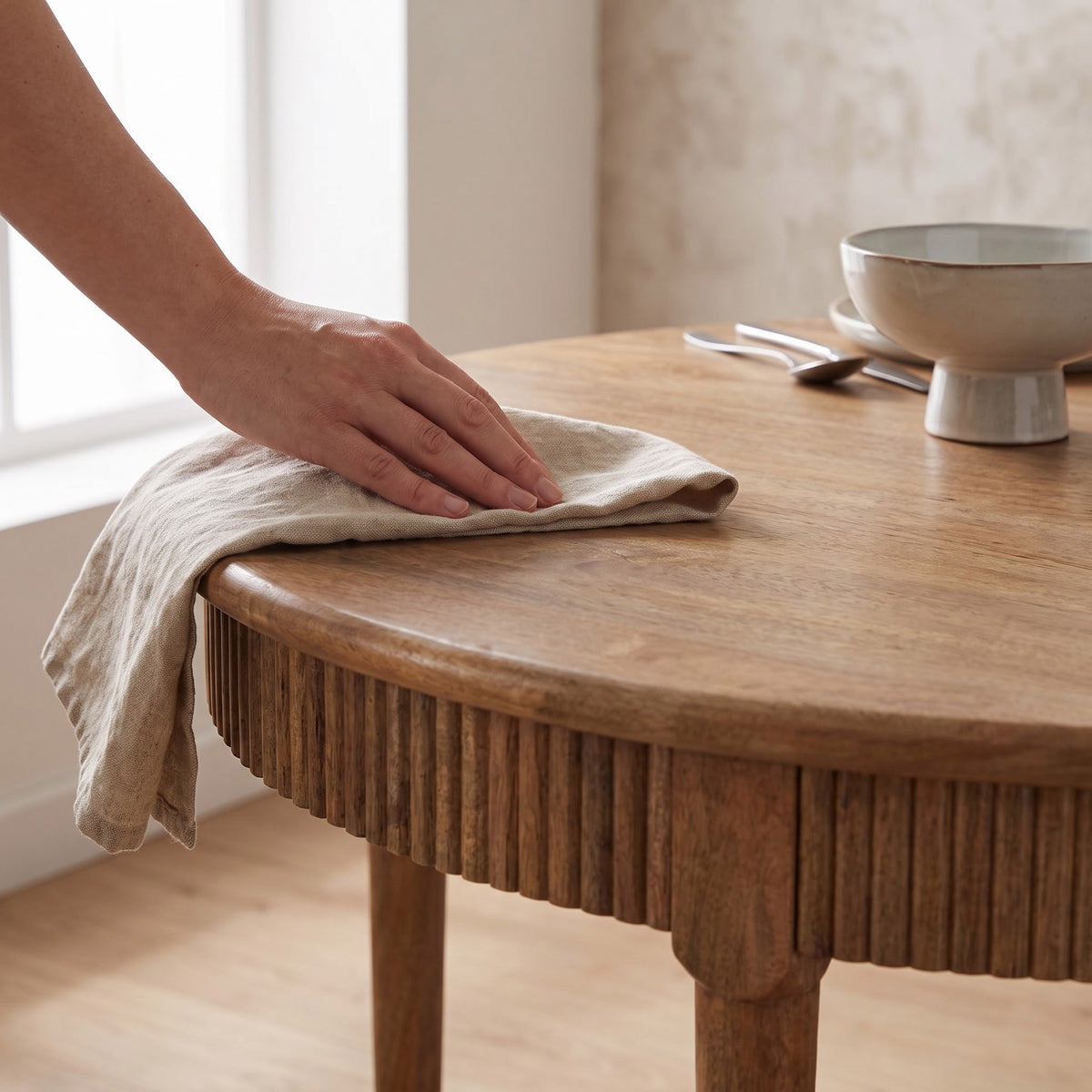 Moldova Mango Wood Dining Table Small