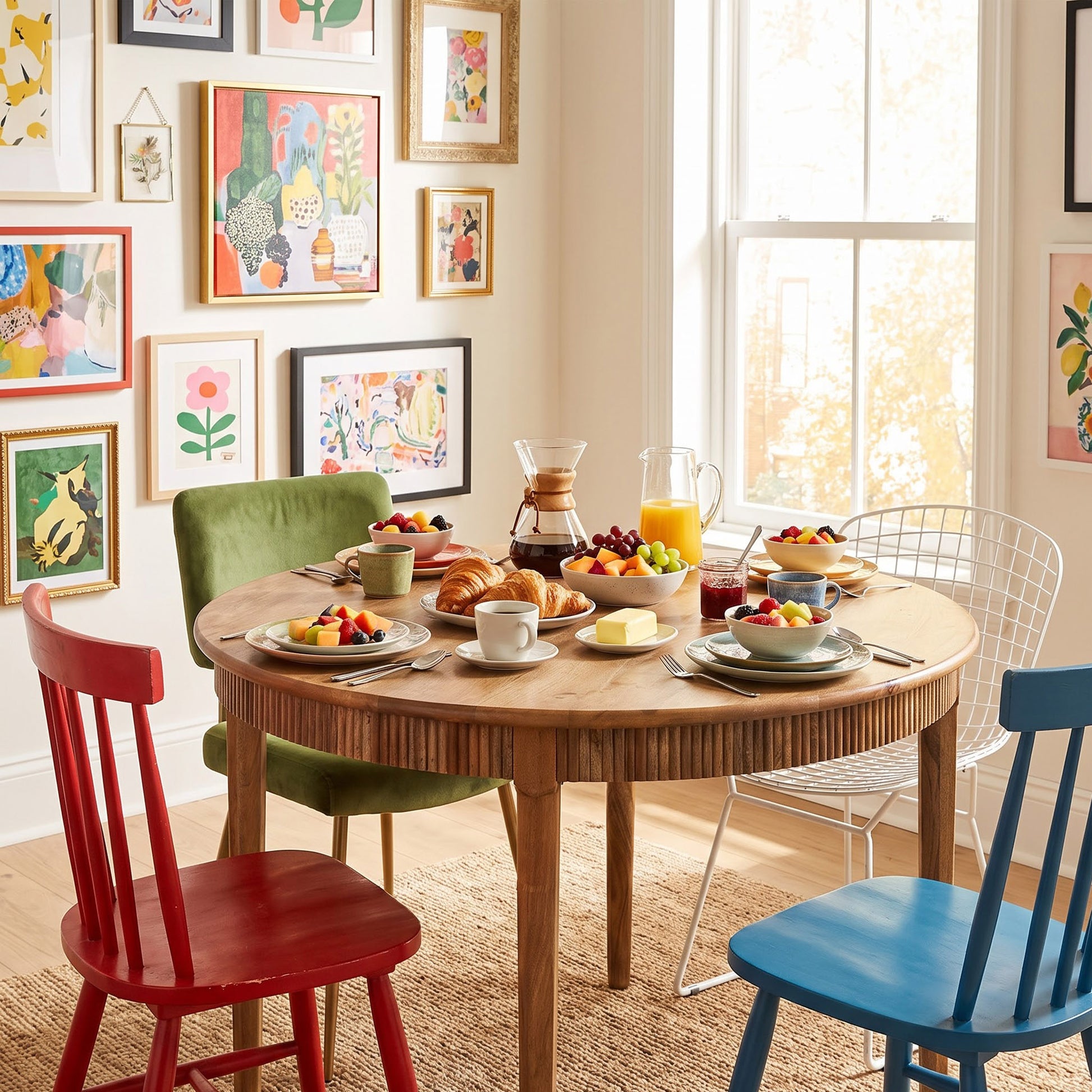 Moldova Mango Wood Dining Table Small