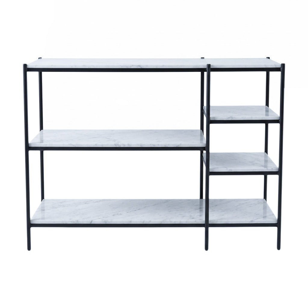 Naples Metal Marble 5 Tier Console Table