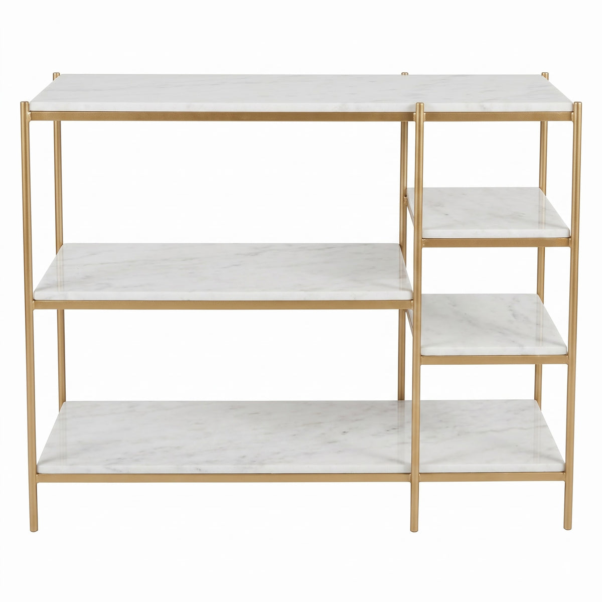 Naples Metal Marble 5 Tier Console Table