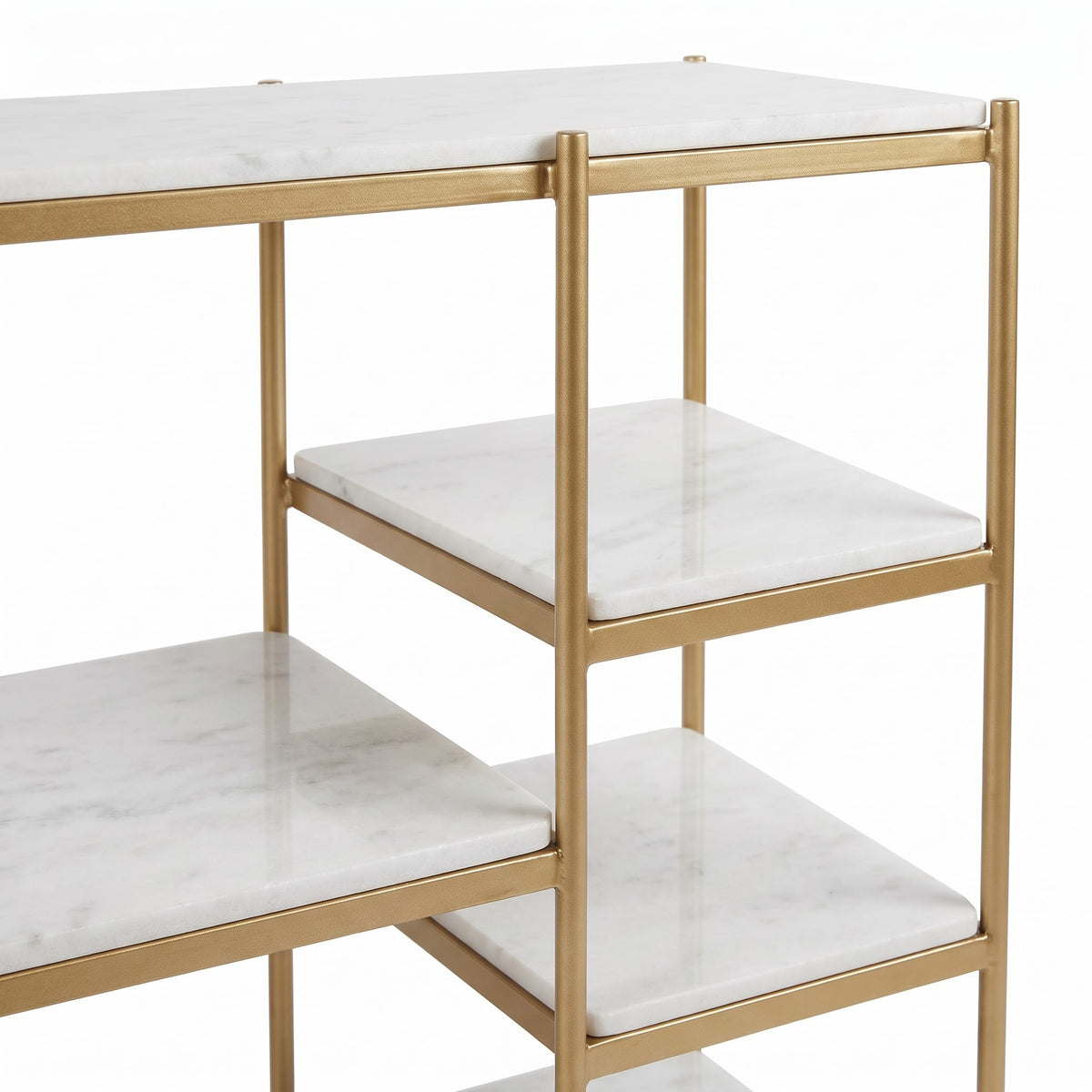 Naples Metal Marble 5 Tier Console Table