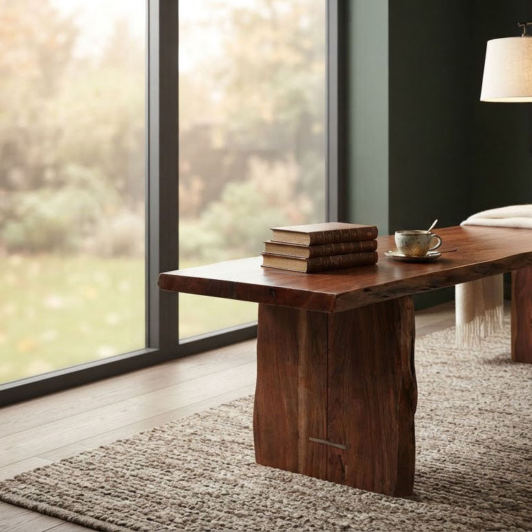 Nova Acacia Wood Live Edge Dining Bench