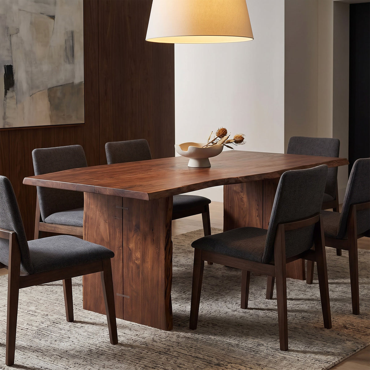 Nova Acacia Wood Live Edge Dining Table