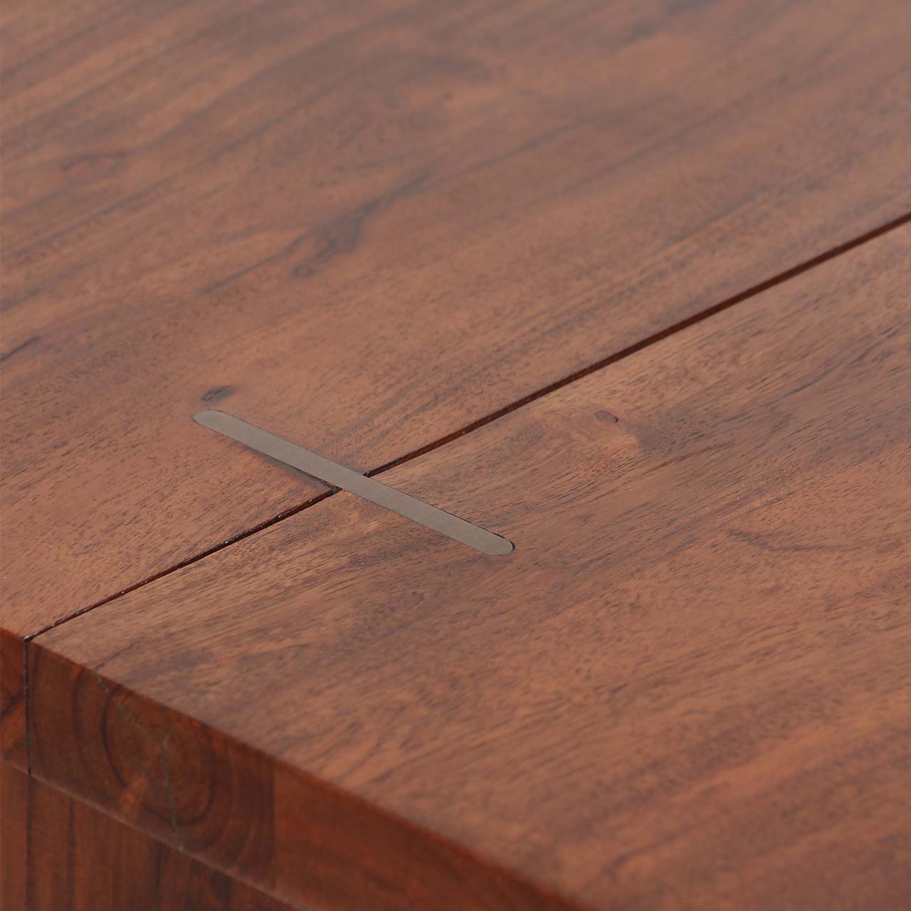 Nova Acacia Wood live Edge Side Table - Washed Walnut