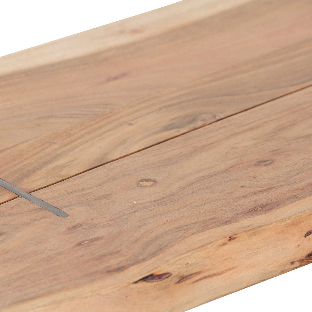 Nova Acacia Wood Live Edge Dining Bench