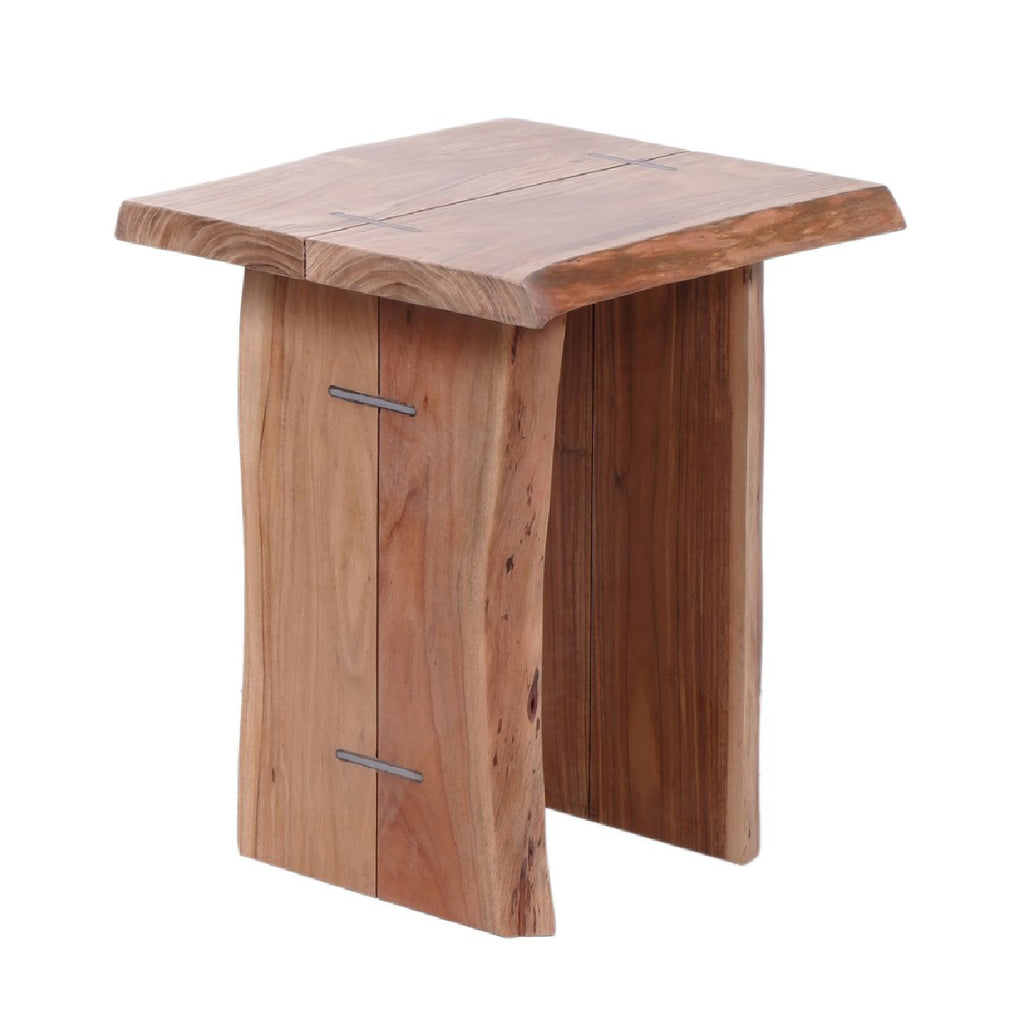 Nova Acacia Wood live Edge Side Table