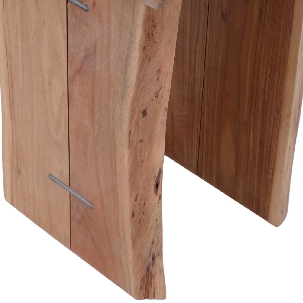 Nova Acacia Wood live Edge Side Table