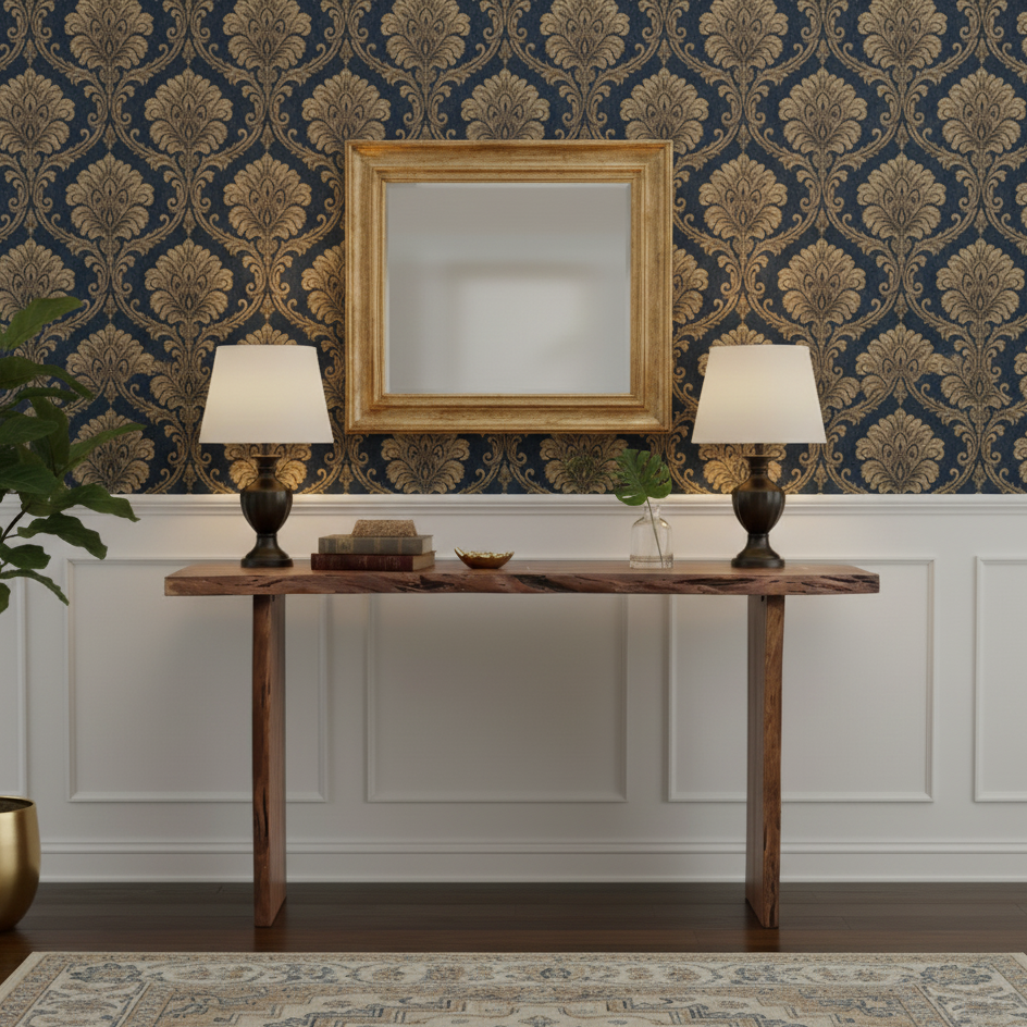 Nova Acacia Wood Live Edge Console Table