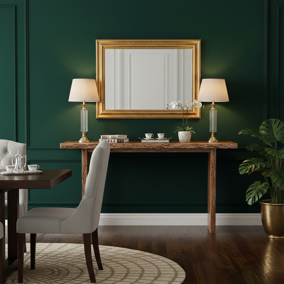 Nova Acacia Wood Live Edge Console Table