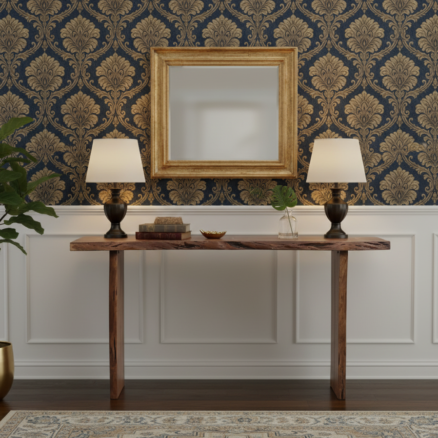 Nova Acacia Wood Live Edge Console Table