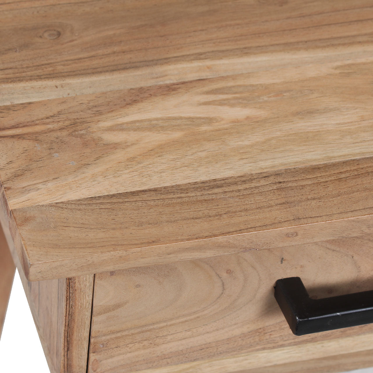 Oslo Acacia Wood Desk with 2 Drawers