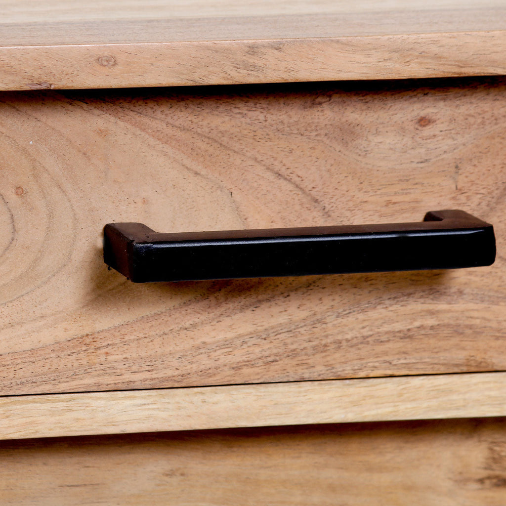 Oslo Acacia Wood Desk with 2 Drawers