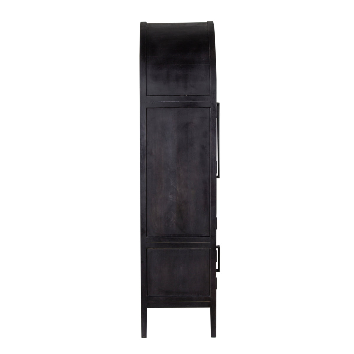 Pattie Mango Wood Glass 2 Door Cabinet
