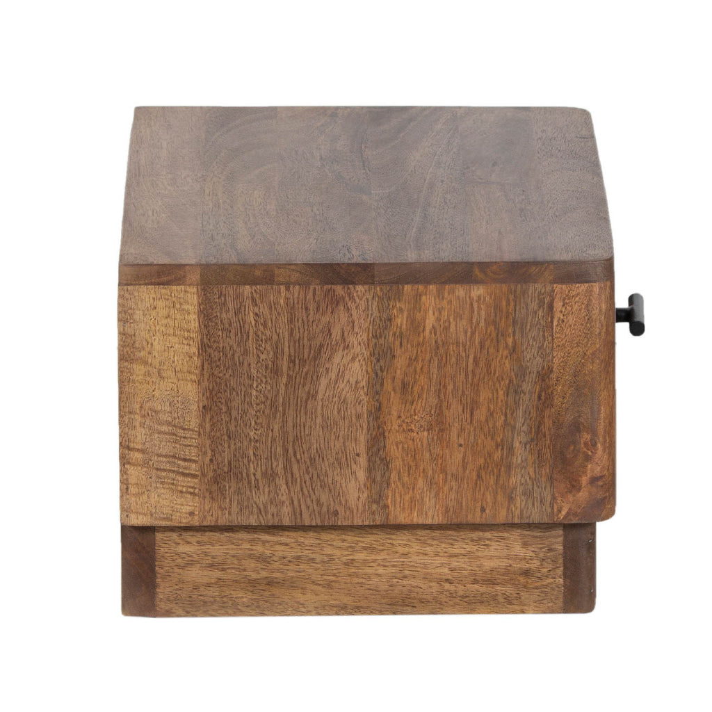 Pedron Mango Wood Nightstand - Washed Walnut
