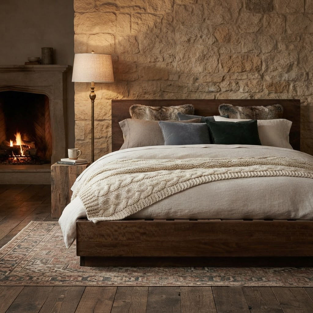 Pedron Mango Wood King Bed