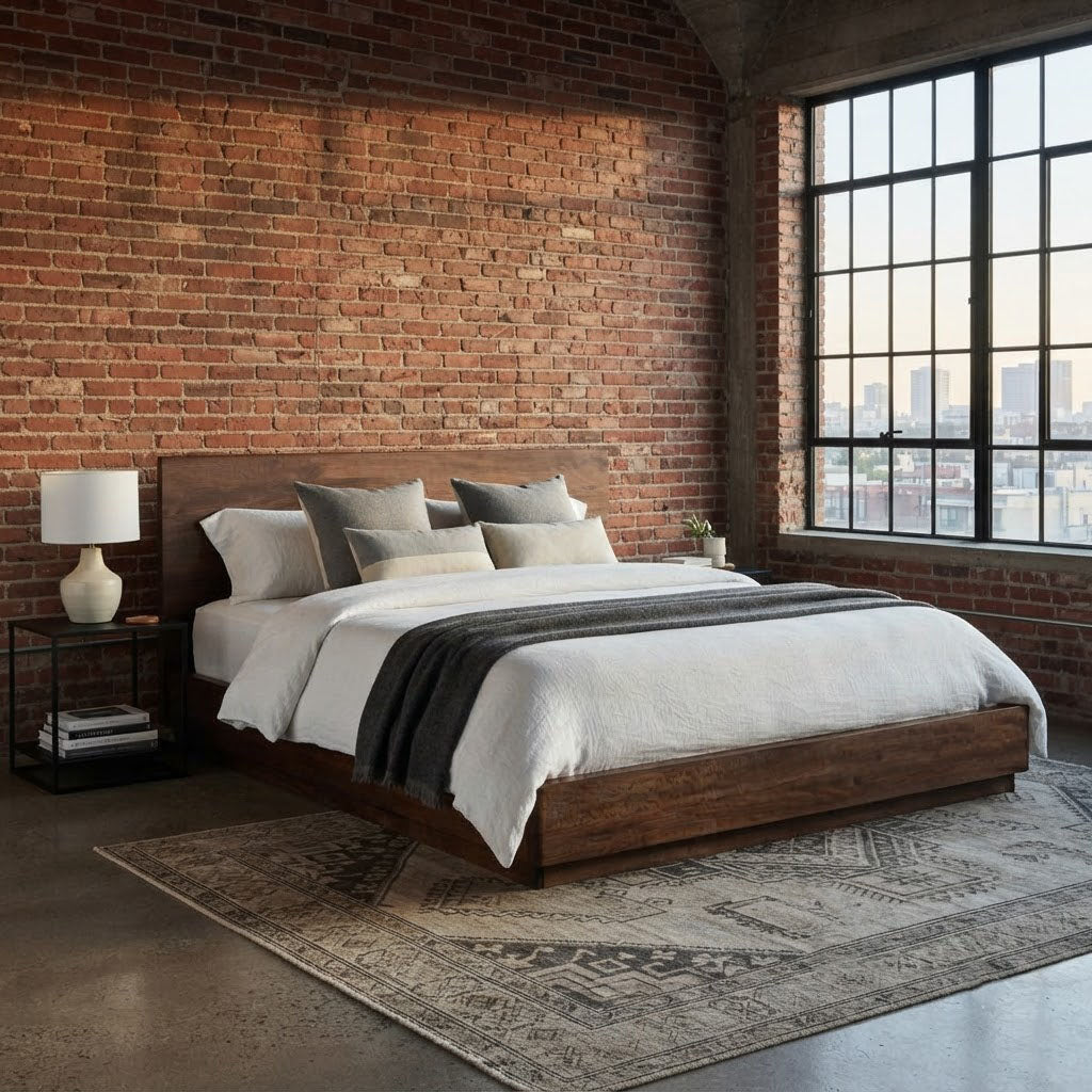 Pedron Mango Wood Queen Bed