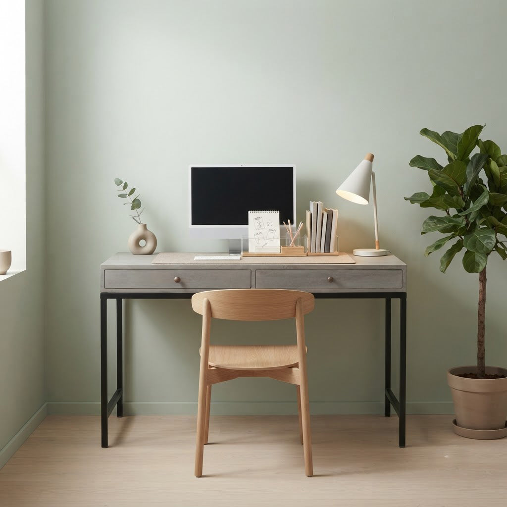 Philips Mango Wood Console Table With 2 Drawers