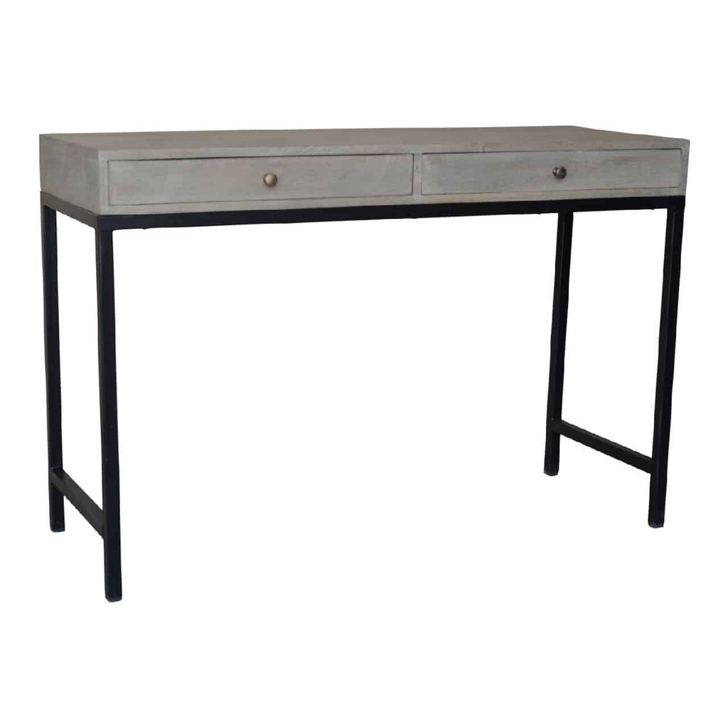 Philips Mango Wood Console Table With 2 Drawers