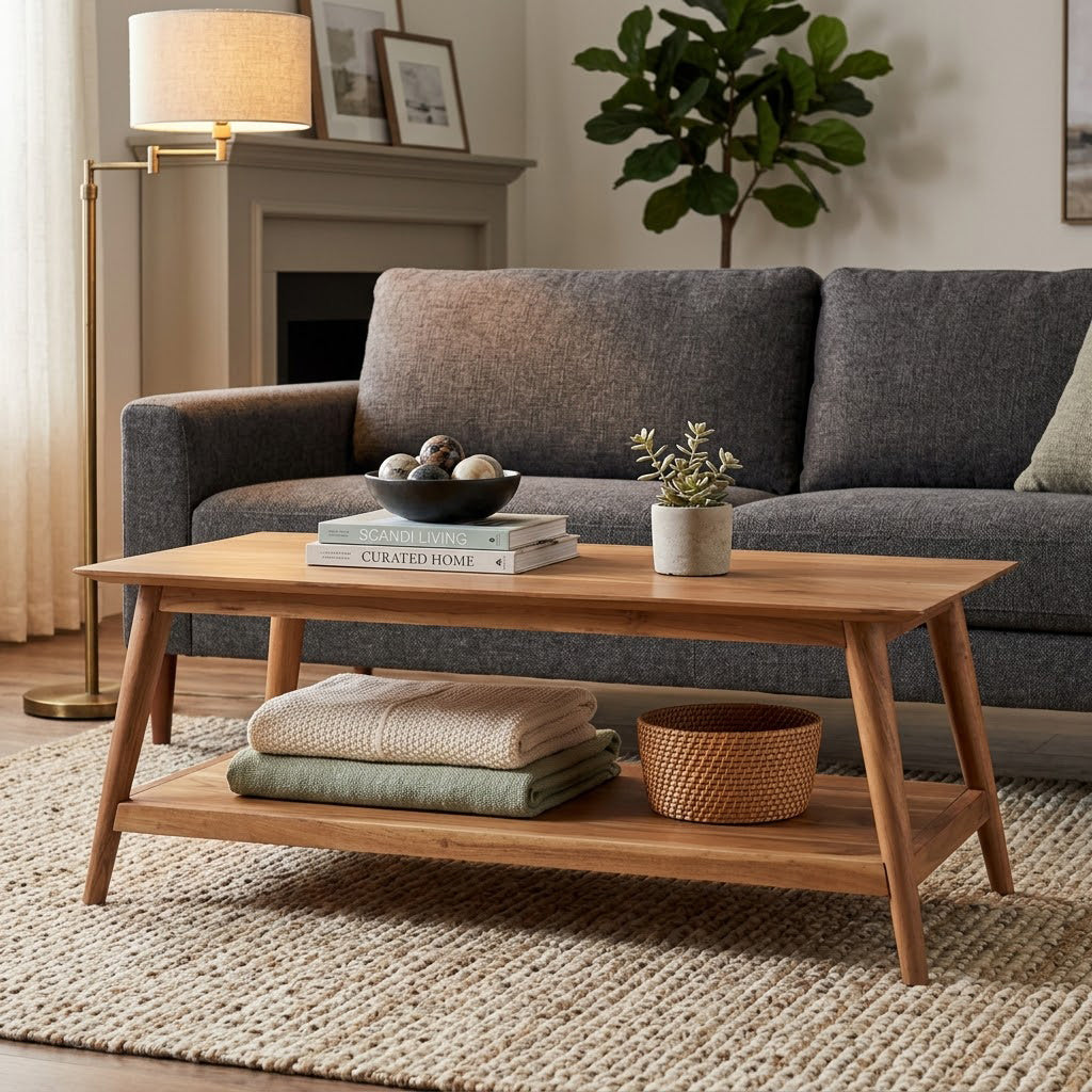Portola Acacia Wood Coffee Table