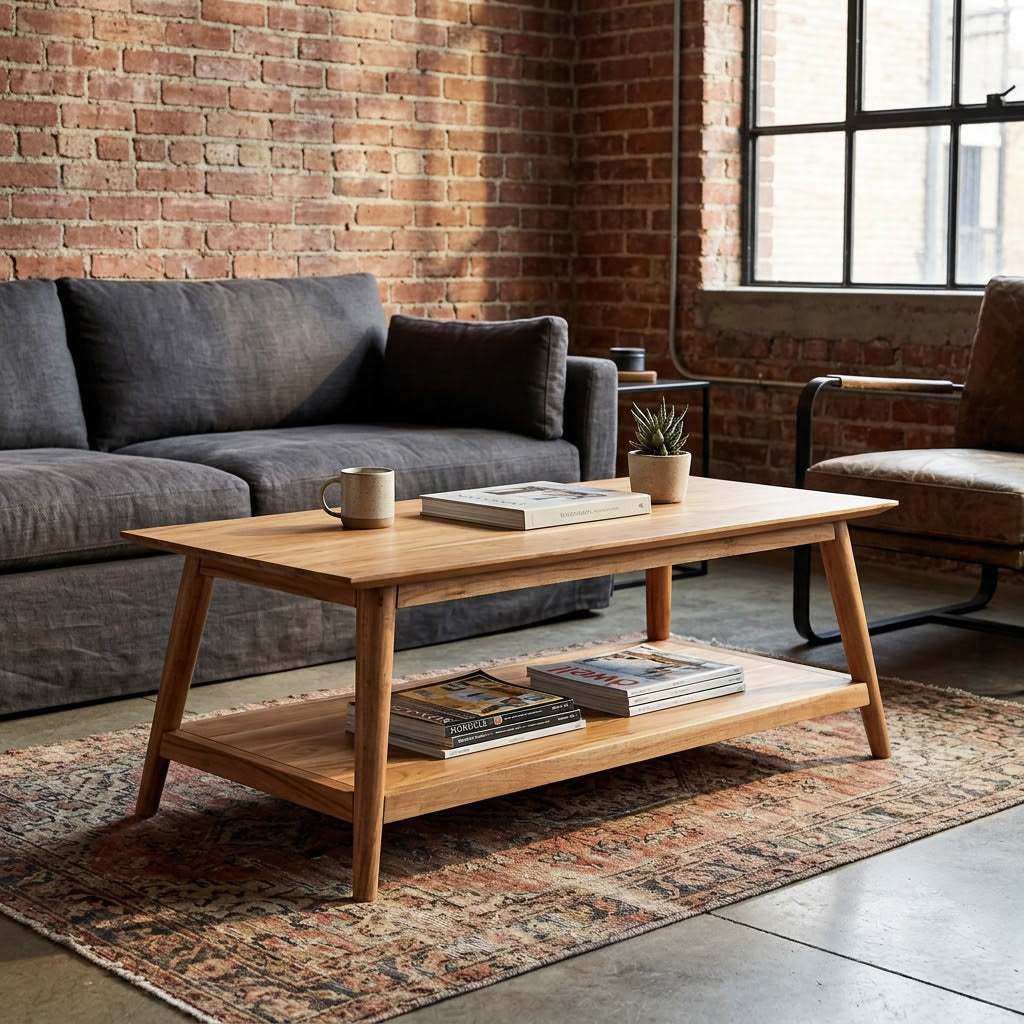 Portola Acacia Wood Coffee Table