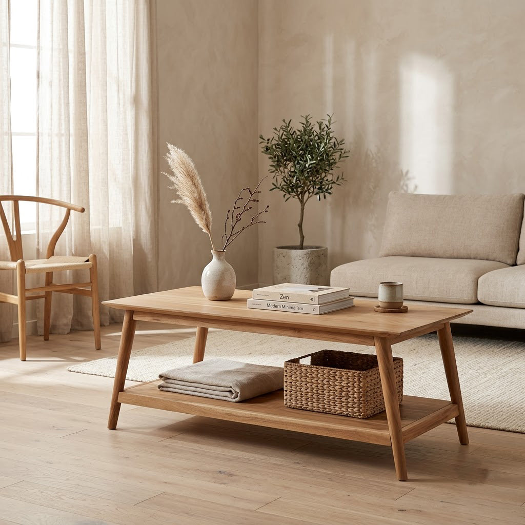 Portola Acacia Wood Coffee Table