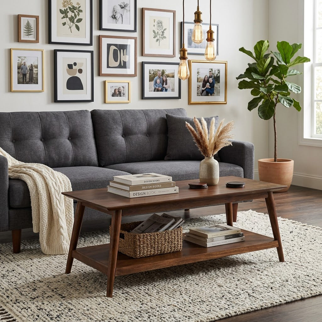 Portola Acacia Wood Coffee Table
