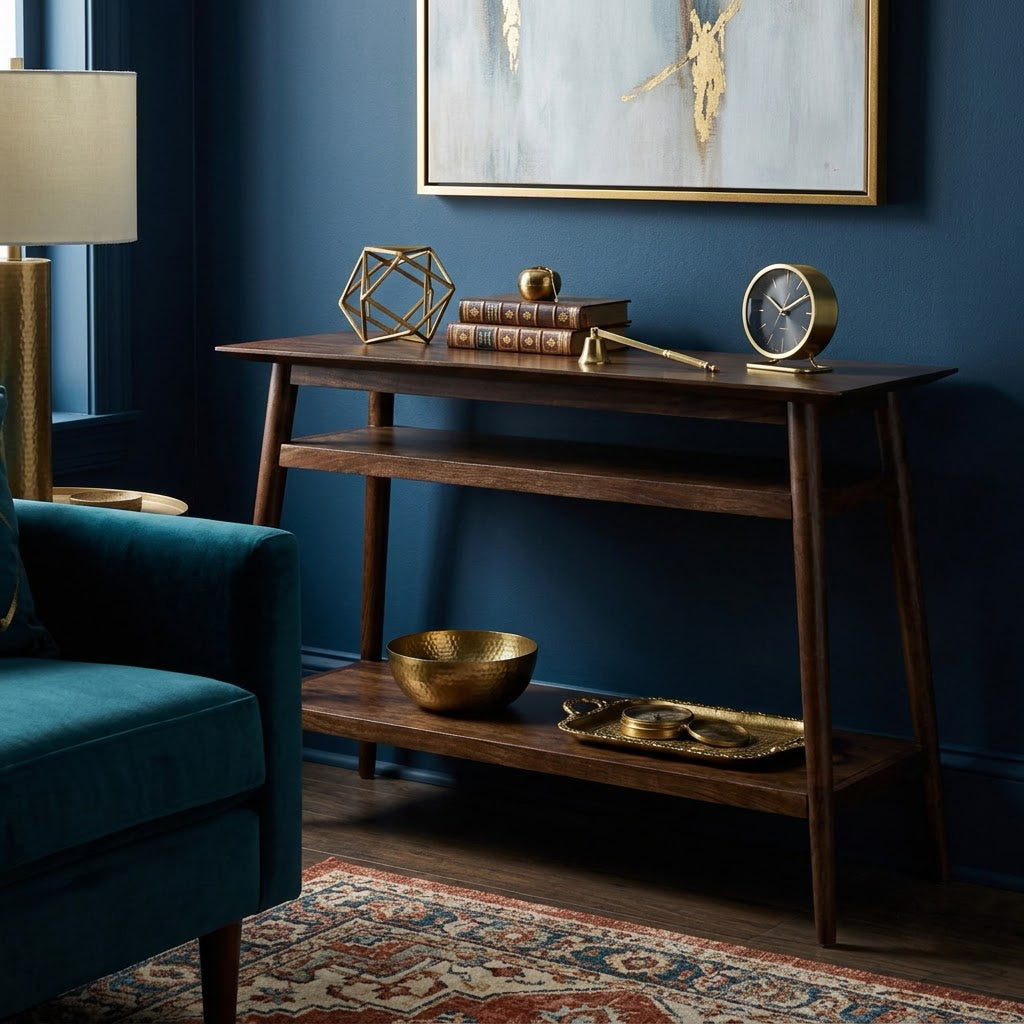 Portola Acacia Wood Console Table