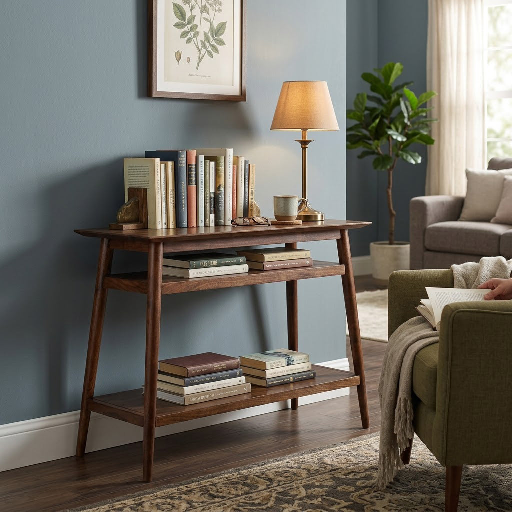 Portola Acacia Wood Console Table