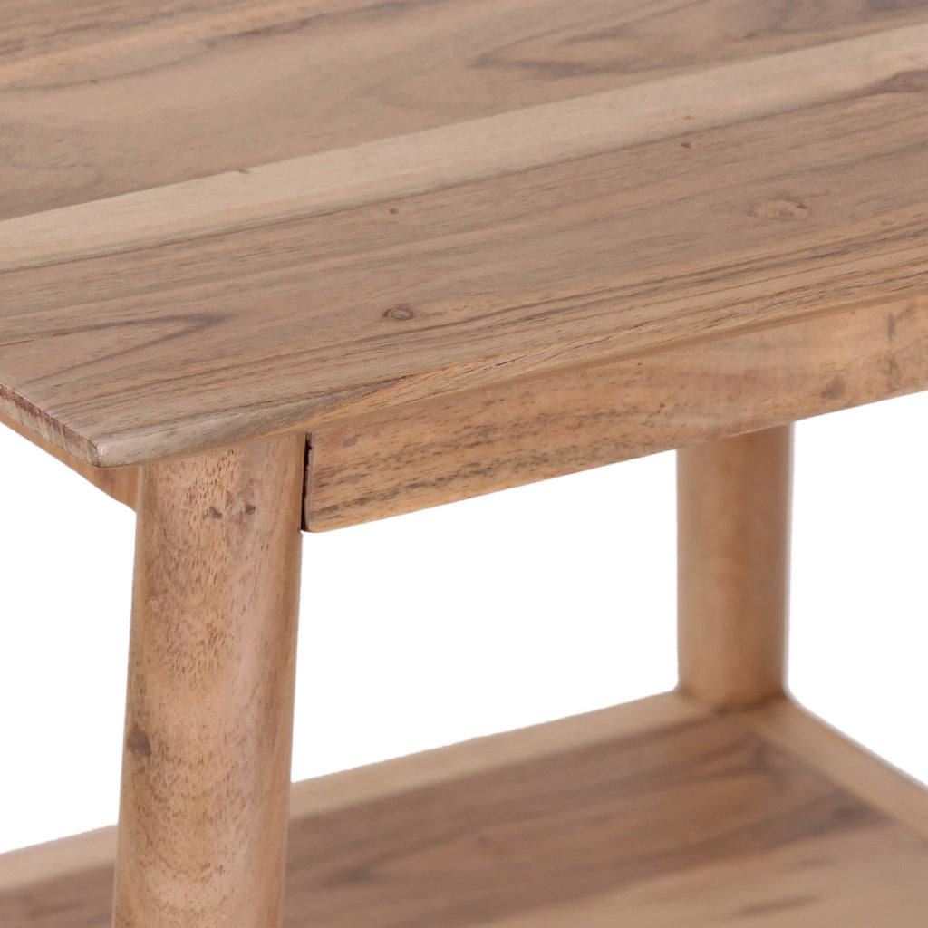 Portola Acacia Wood Square Coffee Table