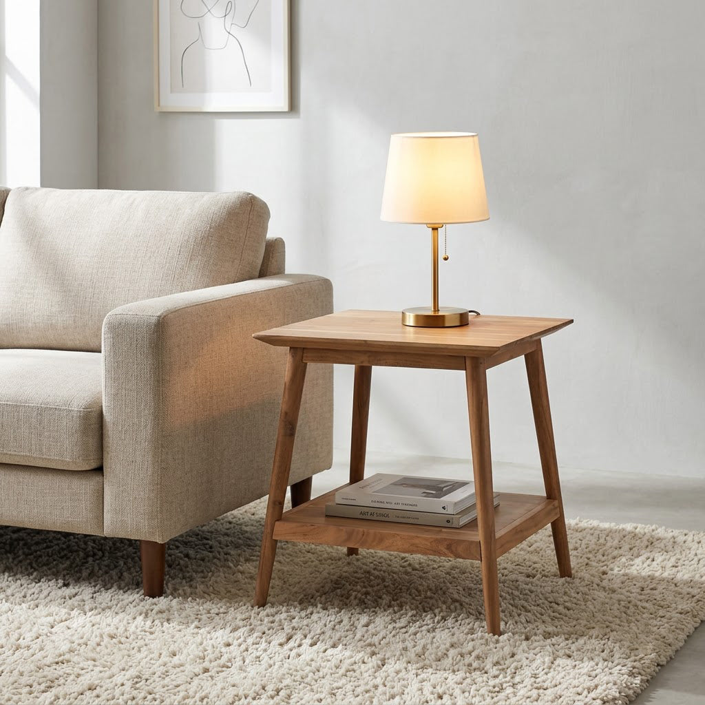 Portola Acacia Wood Side Table