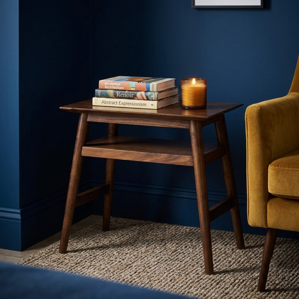 Portola Acacia Wood Recliner Table