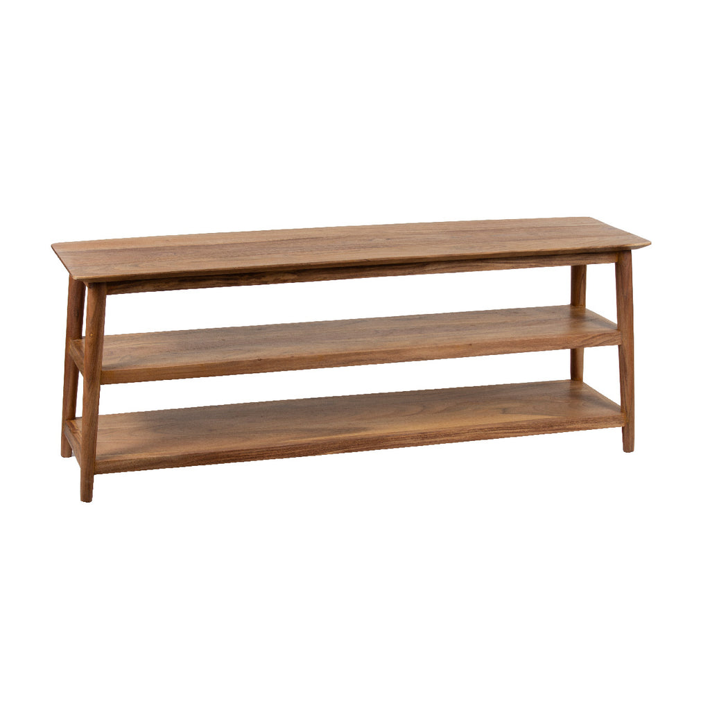 Portola Acacia Wood Media Console Table
