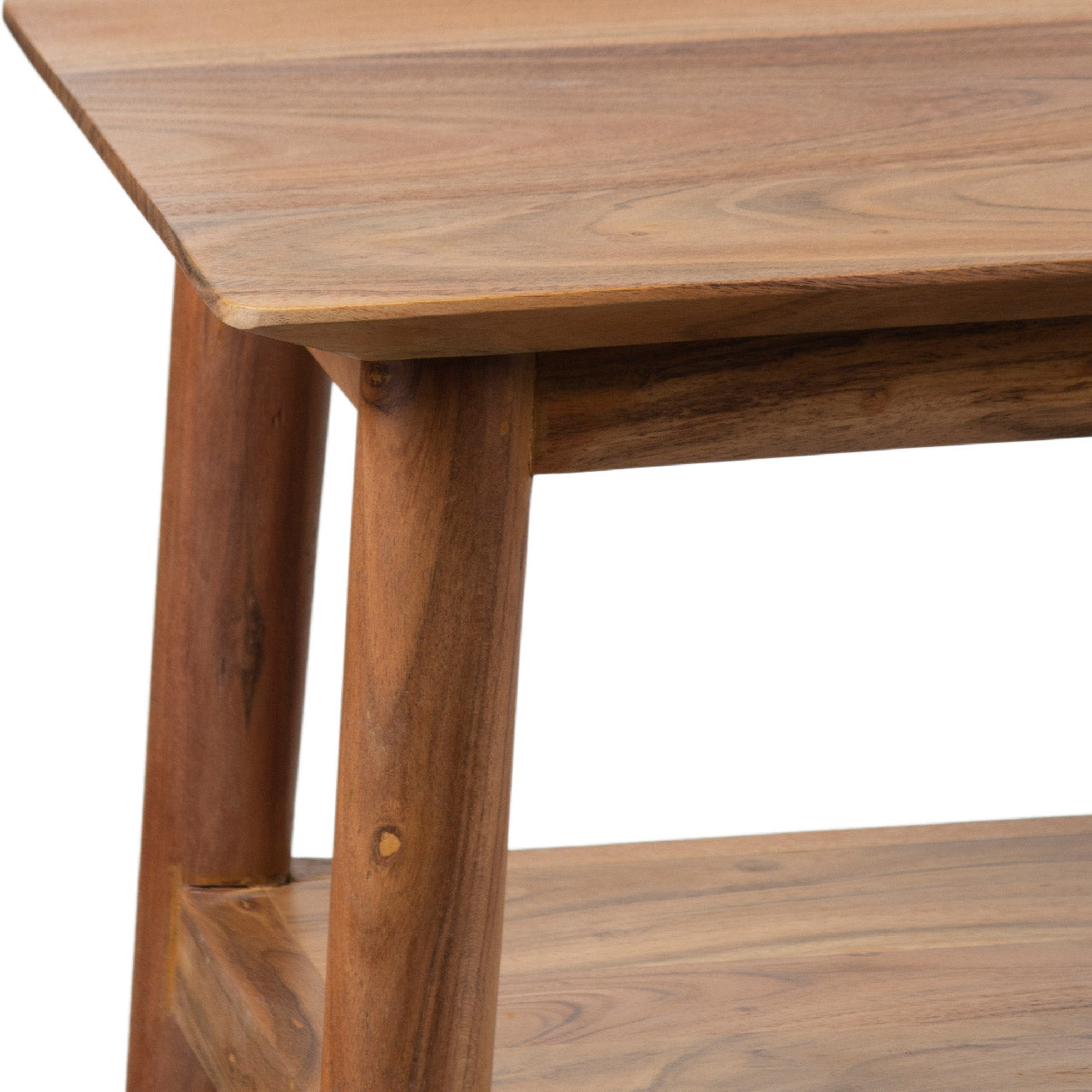 Portola Acacia Wood Media Console Table