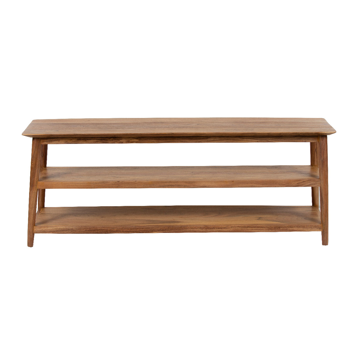 Portola Acacia Wood Media Console Table