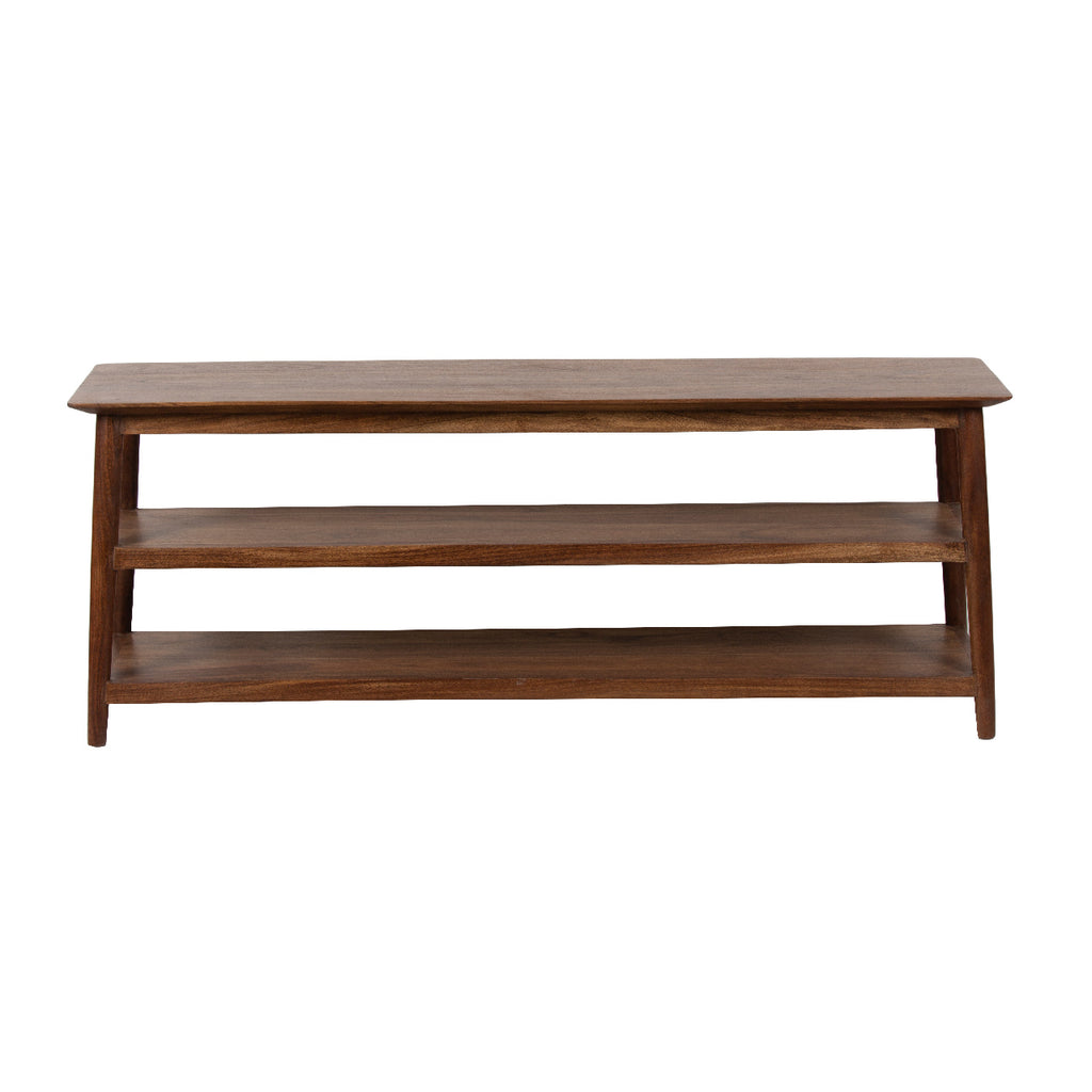 Portola Acacia Wood Media Console Table