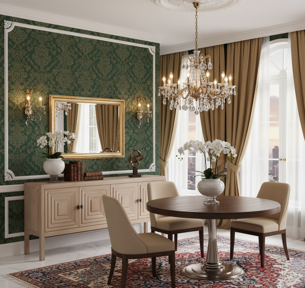 Reevira Mango Wood 4 Door Sideboard